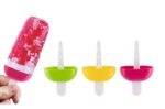 6 Pcs Multicolor Polypropylene Ice Mold, Kulfi Maker / Stick / Cream / Assorted - Neckline Detail by Nari Haat, India...