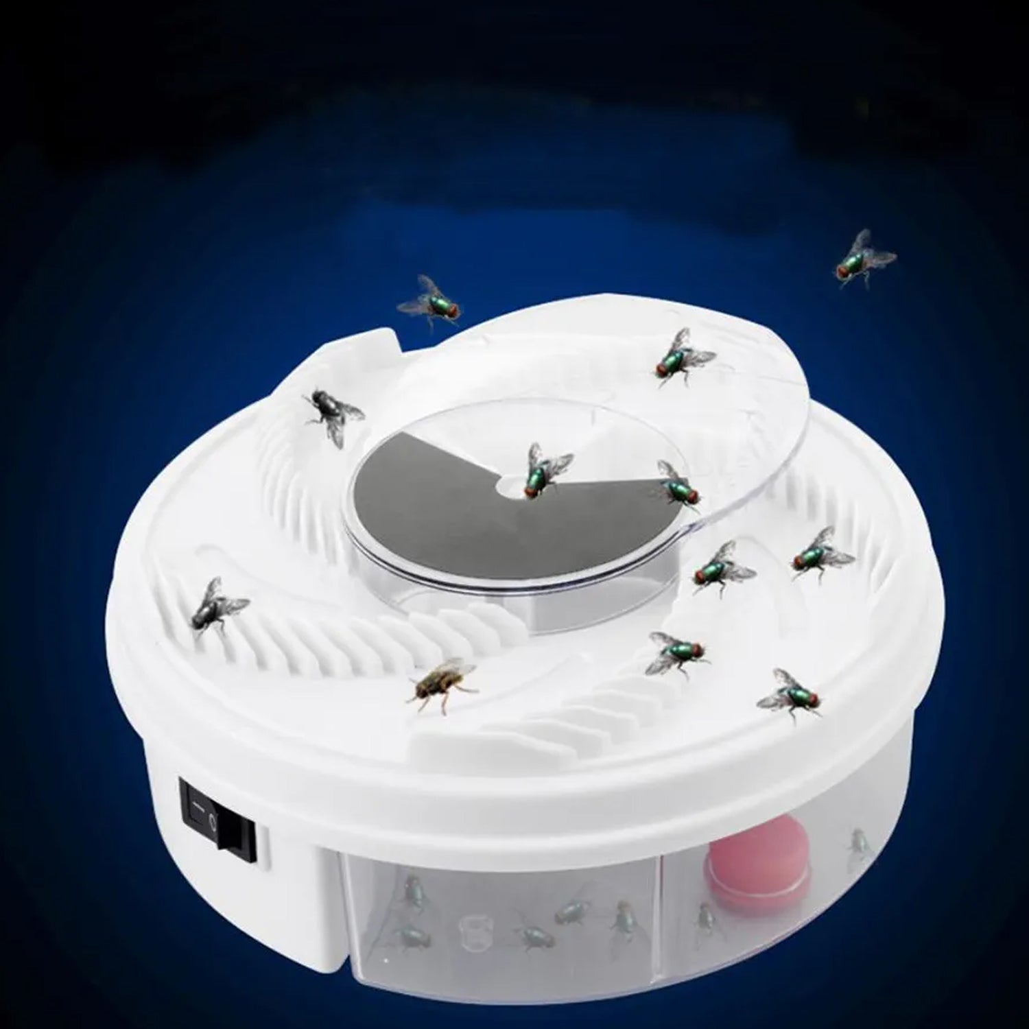 2_d52458be-6742-4f3e-8471-cc4dbd87fe8e.jpg Electric Fly Trap, Fly Trap Pest Device Insect Catcher Automatic Flycatcher Fly Trap - Front View by Nari Haat, India...