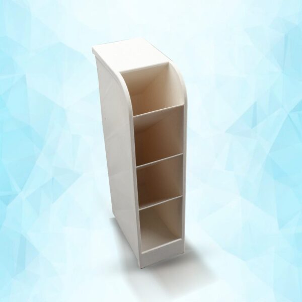 Plastic 4 Compartment Office Desktop Storage Box, Pen Pencil Stand/Holder Stationary Organizer, Plastic Desktop Stati...