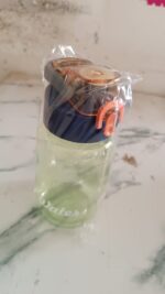 Green Leak-Proof Portable Fruit Infuser Water Bottle Approx 600ML (1 Pc) - Full Detail by Nari Haat, Indian ethnic we...