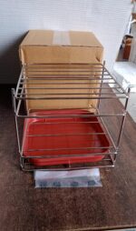 Premium Stainless Steel Multipurpose Utensils Storage Stand Set - Fabric Detail by Nari Haat, Indian ethnic wear, wom...