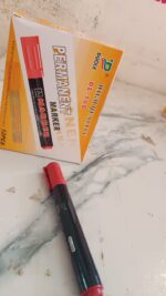 Premium Permanent Red Marker Pen Set (12 Pcs Set) - Full Detail by Nari Haat, Indian ethnic wear, women clothing, des...