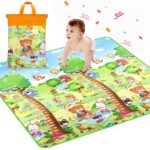 Waterproof Double Side Baby Play Floor Mat for Kids Home With Bag (Size 120 x 180cm) - Front View by Nari Haat, India...