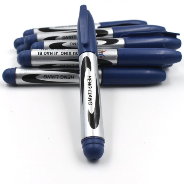 10 piece permanent blue marker and pen set for studies