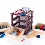 Mini 3 Layer Drawer Used for storing makeup equipment’s and kits used by women’s - Closeup Embroidery by Nari Haa...