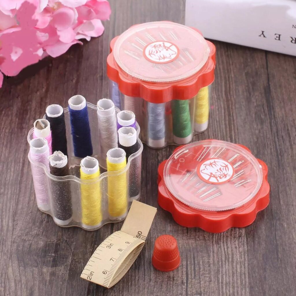 24 Pc Sewing Box for Thread and Essentials