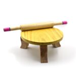 Wooden Roti Maker Belan Used Home Purposes Including Making Rotis Etc. (Belan Only) - Closeup Embroidery by Nari Haat...