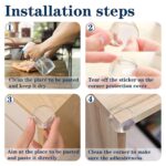 Corner Guards Clear Corner Protectors High Resistant Adhesive (Pack of 4Pc) - Sleeve Design by Nari Haat, Indian ethn...