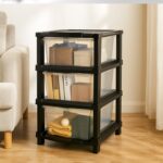 3-Layer Classic Transparent Drawer Storage Organizer - Closeup Embroidery by Nari Haat, Indian ethnic wear, women clo...