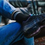 7372 Mix Design Socks Men. ankle Length sports socks with thick cotton cushion - Neckline Detail by Nari Haat, Indian...