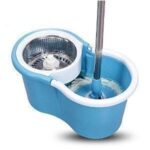Heavy Duty Microfiber Spin Mop with Plastic Bucket & Rotating Steel Pole Head - Neckline Detail by Nari Haat, Indian ...
