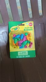 Pencil Top Eraser Rubber Erasers (1 Pc / Mix Color) - Neckline Detail by Nari Haat, Indian ethnic wear, women clothin...