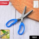 5-Blade Multipurpose Herb Scissors - With Dupatta by Nari Haat, Indian ethnic wear, women clothing, designer suit