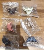 Hair Claw Clips Set for Women & Girls (Mix Design,  Multicolor & 12 Pc) - Fabric Detail by Nari Haat, Indian ethnic w...