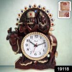 Analog Latest Stylish New Models Wall Clock with God Radha Kishan Frame - Front View by Nari Haat, Indian ethnic wear...