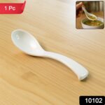 Plastic Soup Spoon – Deep Bowl (1 Pc / White) - With Dupatta by Nari Haat, Indian ethnic wear, women clothing, desi...
