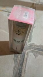 Steel Water Bottle With Glass Lid (350 ML) - Fabric Detail by Nari Haat, Indian ethnic wear, women clothing, designer...