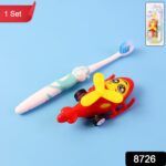 Kids Toothbrush and Helicopter Toy Set - With Dupatta by Nari Haat, Indian ethnic wear, women clothing, designer suit