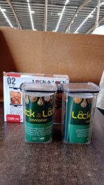 1200 ML Airtight Lock & Lock Food Storage Container Set – 2 Piece - Full Detail by Nari Haat, Indian ethnic wear, w...