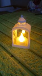 Smokeless Led Light Lantern Lamp, Diwali (1 Pc) - Fabric Detail by Nari Haat, Indian ethnic wear, women clothing, des...