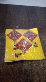 Decorative Wall Hanging Set with Shubh Labh and Ganesh Design (3 Pc) - Full Detail by Nari Haat, Indian ethnic wear, ...