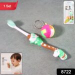 Kids Toothbrush and Ball Keychain Toy Set - With Dupatta by Nari Haat, Indian ethnic wear, women clothing, designer suit