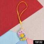 Mini Cartoon Chick-Shaped Push Pop Fidget Toy with Hanging Strap (1 Pc) - With Dupatta by Nari Haat, Indian ethnic we...