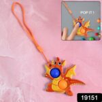 2-Bubble Dragon-Shaped Push Pop Fidget Toy with Strap (1 Pc) - With Dupatta by Nari Haat, Indian ethnic wear, women c...