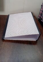 Button Clip Box File Paper Holder Organizer (35×28 Cm / 1 Pc / MOQ :- 4 pc - Fabric Detail by Nari Haat, Indian ethn...