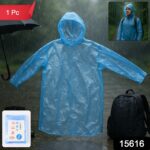 Ultra Lightweight Disposable Raincoat with Hood for Adults (1 Pc) - With Dupatta by Nari Haat, Indian ethnic wear, wo...