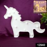 Unicorn Shaped LED Decorative Night Light (1 Pc) - With Dupatta by Nari Haat, Indian ethnic wear, women clothing, des...