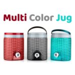 Diamond cut design plastic water jug to carrying water and other beverages. (4500Ml) - Closeup Embroidery by Nari Haa...