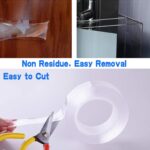 Double Sided Nano Adhesive Tape, 3 meter Washable Traceless Nano Gel Tape - Back View by Nari Haat, Indian ethnic wea...