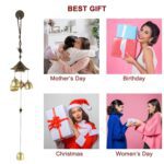 Metal Feng Shui Wind Chime Bell - (1 Pc) - Neckline Detail by Nari Haat, Indian ethnic wear, women clothing, designer...