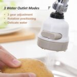 Rotatable Splash Proof 3 Modes Water Saving Nozzle Filter Faucet Sprayer - Neckline Detail by Nari Haat, Indian ethni...