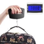 Black Digital Portable Luggage Scale with LCD Backlight (50 kg) - Sleeve Design by Nari Haat, Indian ethnic wear, wom...