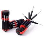 8 in 1 Multi-Function Screwdriver Kit with LED Portable Torch - Back View by Nari Haat, Indian ethnic wear, women clo...