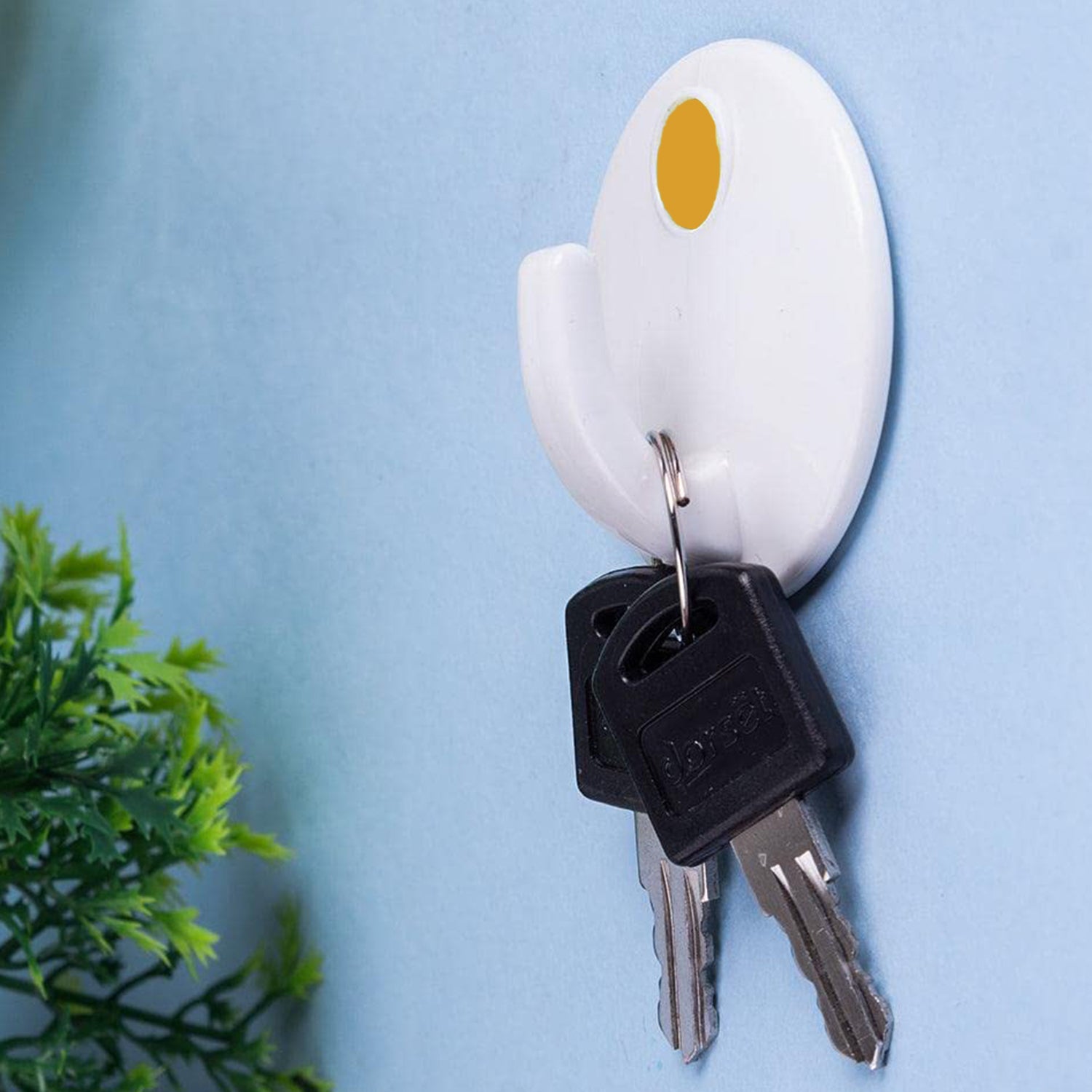 3_dbc62106-90a4-403b-add1-b3711a84e473.jpg Heavy Duty Self-Adhesive Wall Hooks for Home & Office (3 Pcs Set) - Front View by Nari Haat, Indian ethnic wear, wome...