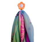 Plastic Self-Adhesive Flower Shape Hooks (Pack of 5) - Closeup Embroidery by Nari Haat, Indian ethnic wear, women clo...