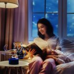 3D Illusion Multicolor Changing LED Night Lamp with Cat Design - Closeup Embroidery by Nari Haat, Indian ethnic wear,...