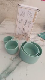 Stainless Steel and Plastics Measuring Cups (5 Pcs Set) - Full Detail by Nari Haat, Indian ethnic wear, women clothin...