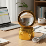 Ganpati Bapa 3D Crystal Ball Night Light with LED Illumination (1 Pc) - Back View by Nari Haat, Indian ethnic wear, w...