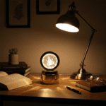 Ganpati Bapa 3D Crystal Ball Night Light with LED Illumination (1 Pc) - Neckline Detail by Nari Haat, Indian ethnic w...