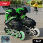 Professional Adjustable Inline Skates for Kids and Adults (Large / 1 Pair) - With Dupatta by Nari Haat, Indian ethnic...