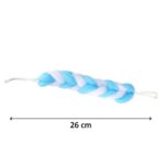 Hanging Bath Shower Long Loofah Sponge Pouf Body Scrubber (pack of 6) - Sleeve Design by Nari Haat, Indian ethnic wea...