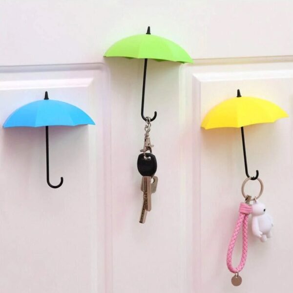 Multipurpose Umbrella Key Hat Holder Wall Hanging Hook Multicolor - Front View by Nari Haat, Indian ethnic wear, wome...