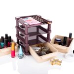 Mini 3 Layer Drawer Used for storing makeup equipment’s and kits used by women’s - Fabric Detail by Nari Haat, In...