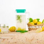 Resistant Glass Jug for Juice, Milk, Cold or Hot Beverages (plastic) - Neckline Detail by Nari Haat, Indian ethnic we...