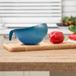 Plastic Rice Bowl Food Strainer Thick Drain Basket Vegetable Fruit 3 Pcs - Closeup Embroidery by Nari Haat, Indian et...