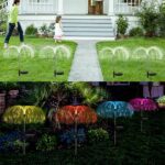 Solar Outdoor Lights – 7-Color Waterproof Jellyfish Like Firework Home Decor (2pcs) - Closeup Embroidery by Nari Ha...